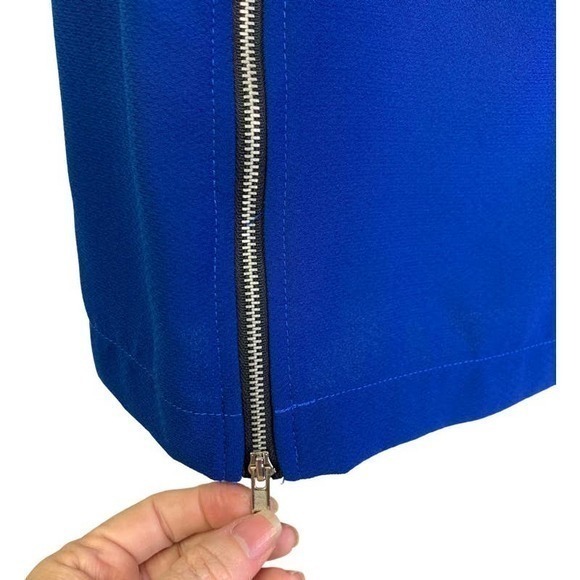 ASTR Hot Pink & Blue Color-Block Mini Shift Dress - Picture 9 of 12